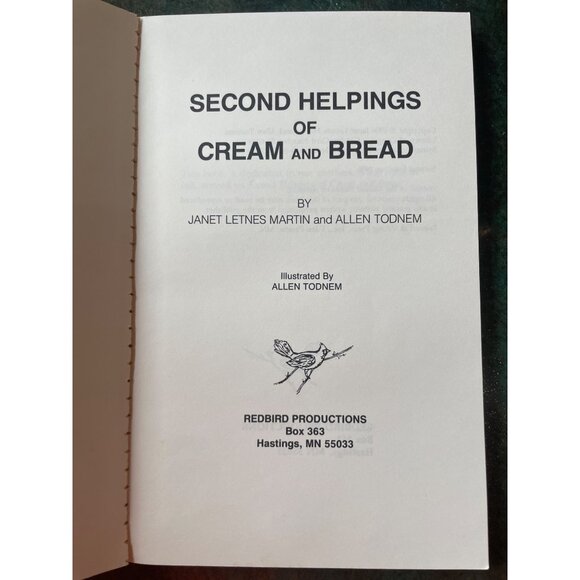 "Second Helpings Of Cream And Bread" By Janet Letnes Martin & Allen Todnem Paper - Picture 2 of 6